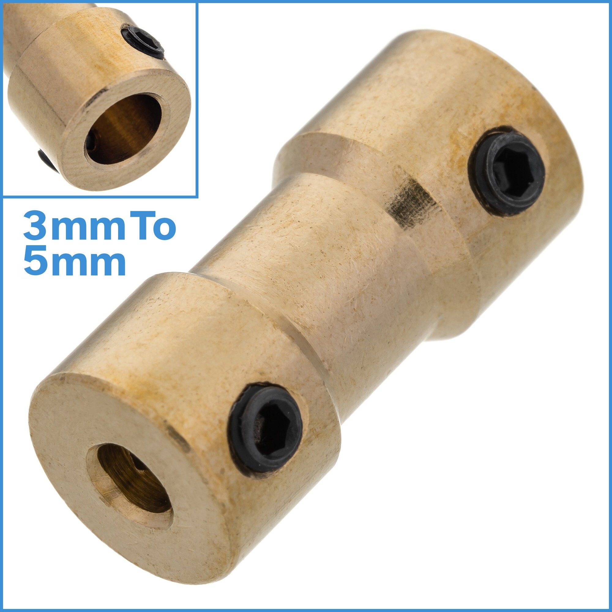 5 Giunti Per Albero Motore In Rame E Ferro | Diametri 3mm-4mm | Per Modelli Navi, Robot, Auto RC