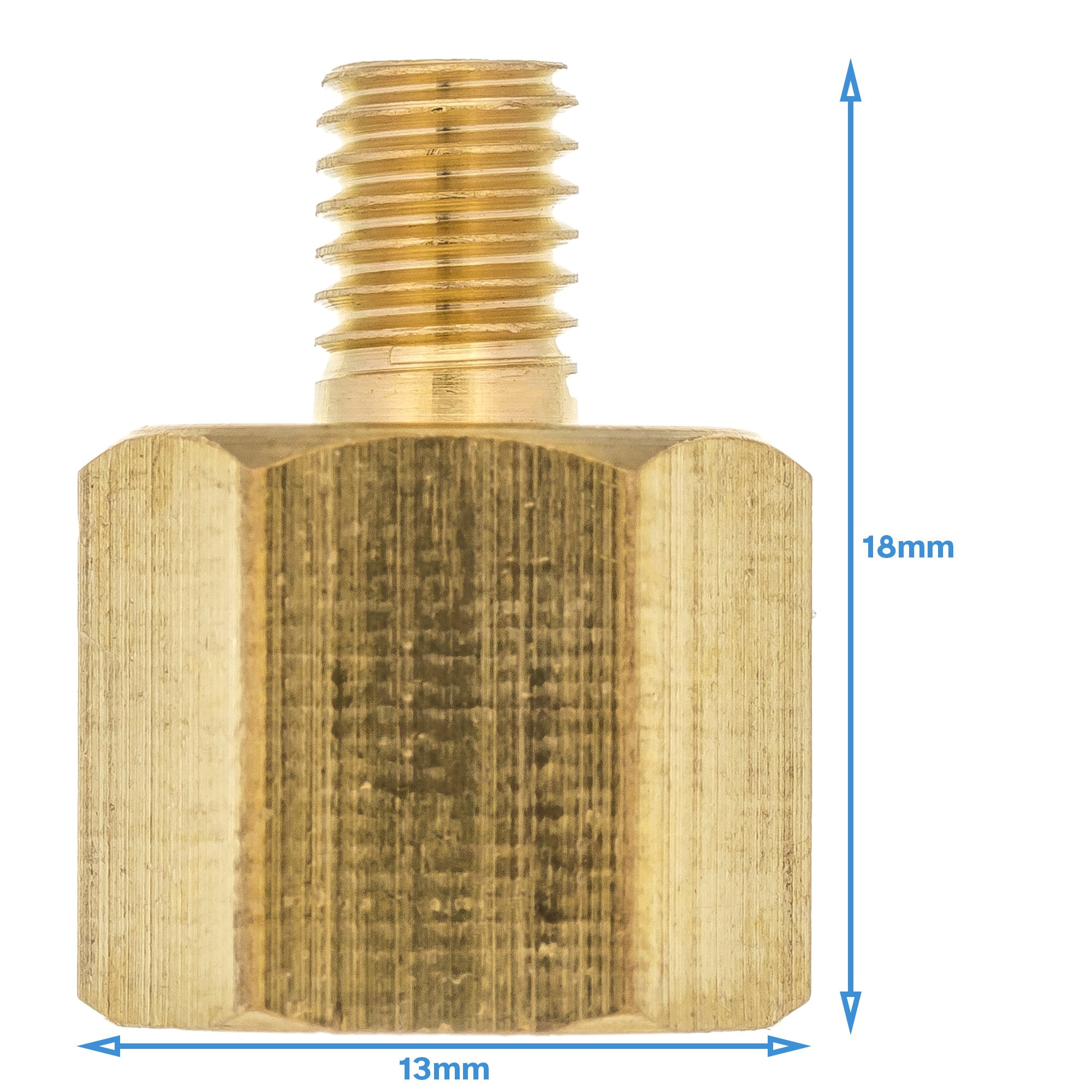 M5 M6 M8 M10 M12 M14 M16 M20 Filetage Métrique Mâle à Femelle Réducteur En Laiton Douille De Réduction Raccord De Tuyau Coupleur Connecteur Adaptateur-Femelle -Mâle Filetage-F M8x1,25-M 1l4