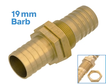 Messing Schott Barbed Fitting 19 mm Barb Schlauch Gerades Rohr Mit Sechskantmutter-Anschluss Gelenk Wasser Gas Flüssigkeit Luft Öl Konverter Adapter Rohr