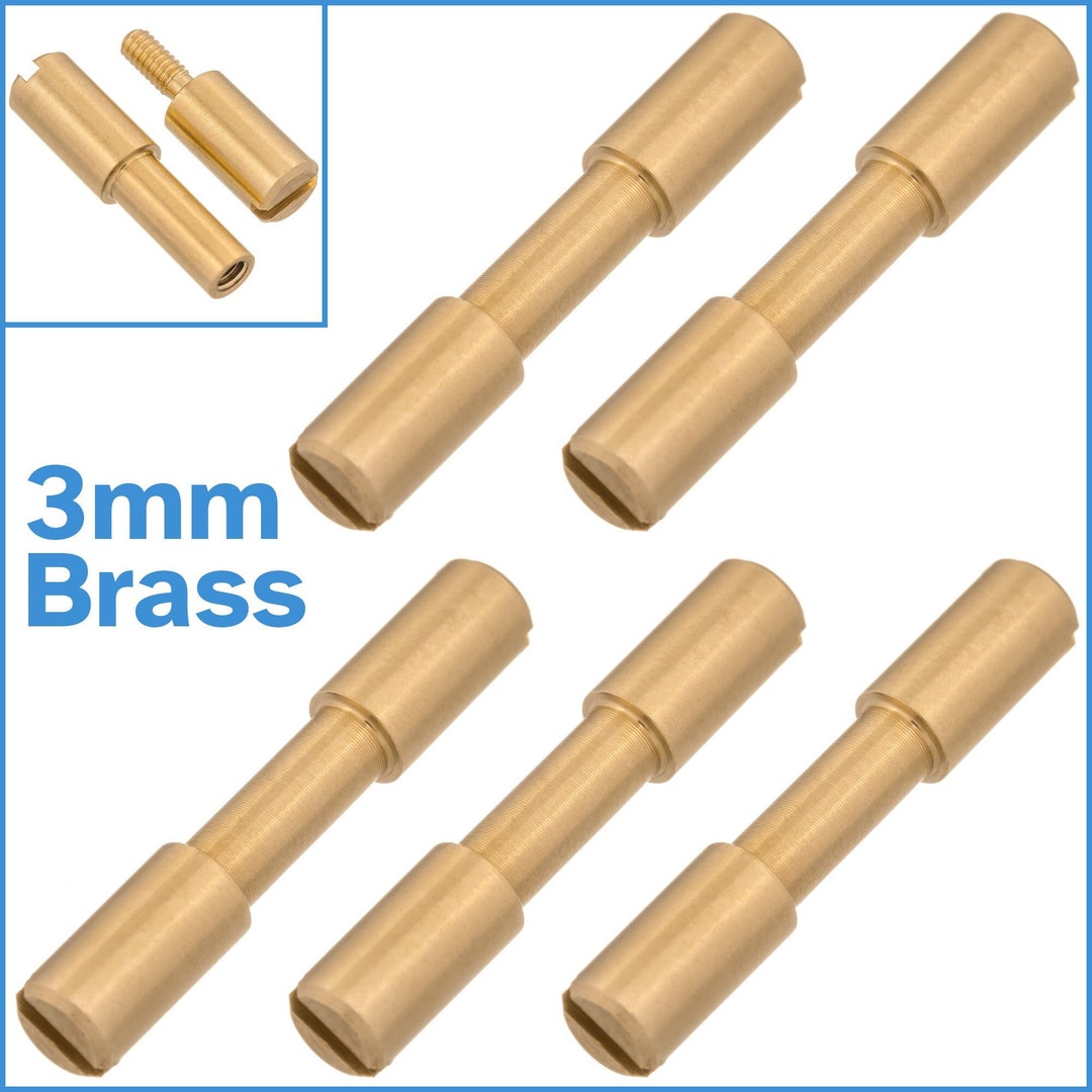 5pcs 3mm Brass Corby Bolt Rivets for Knife Handle Forming Etsy