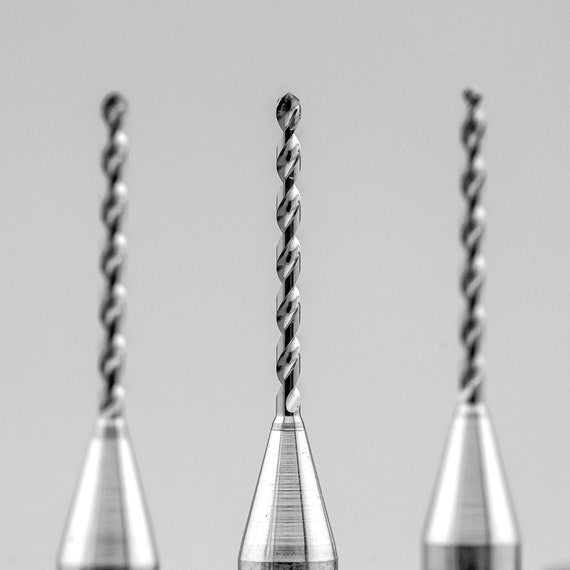 10er Set Mikro-Bohrer Aus Wolframstahl: Präzisionsfräser Für Feinste Arbeiten (0,5 Bis 2,5 Mm)
