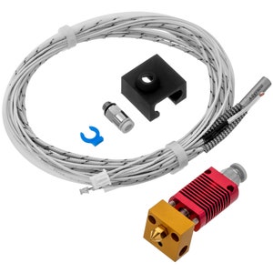 3D Printer Brass Nozzle Kit 24V 40W J-Head Hotend 1.75mm Extruder Heat Sink Heating Wire PTFE Tube Throat Connector Thermistor Printing Part