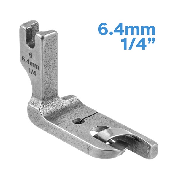 1pc Presser Foot 6.4mm (1/4") Single Needle Universal Sewing Machine Stainless Steel Domestic Feet Kit Hem Spare Part Crimping Sew Pressor