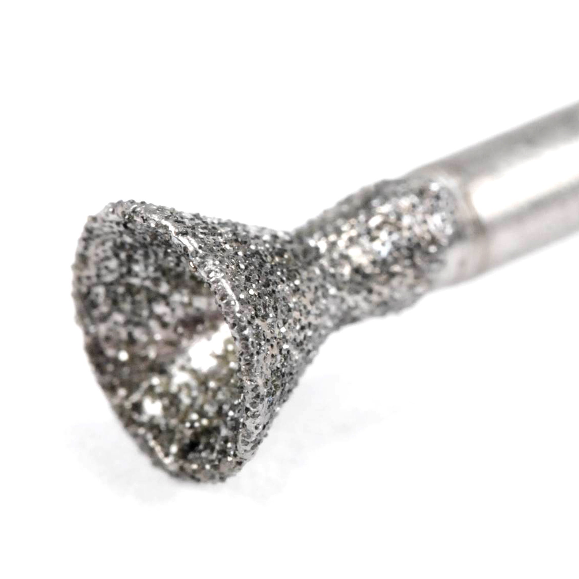 Concave File 7pcs 1mm - 8mm Concave Disc Taper Head Diamond Burr 2.3mm Shank ...