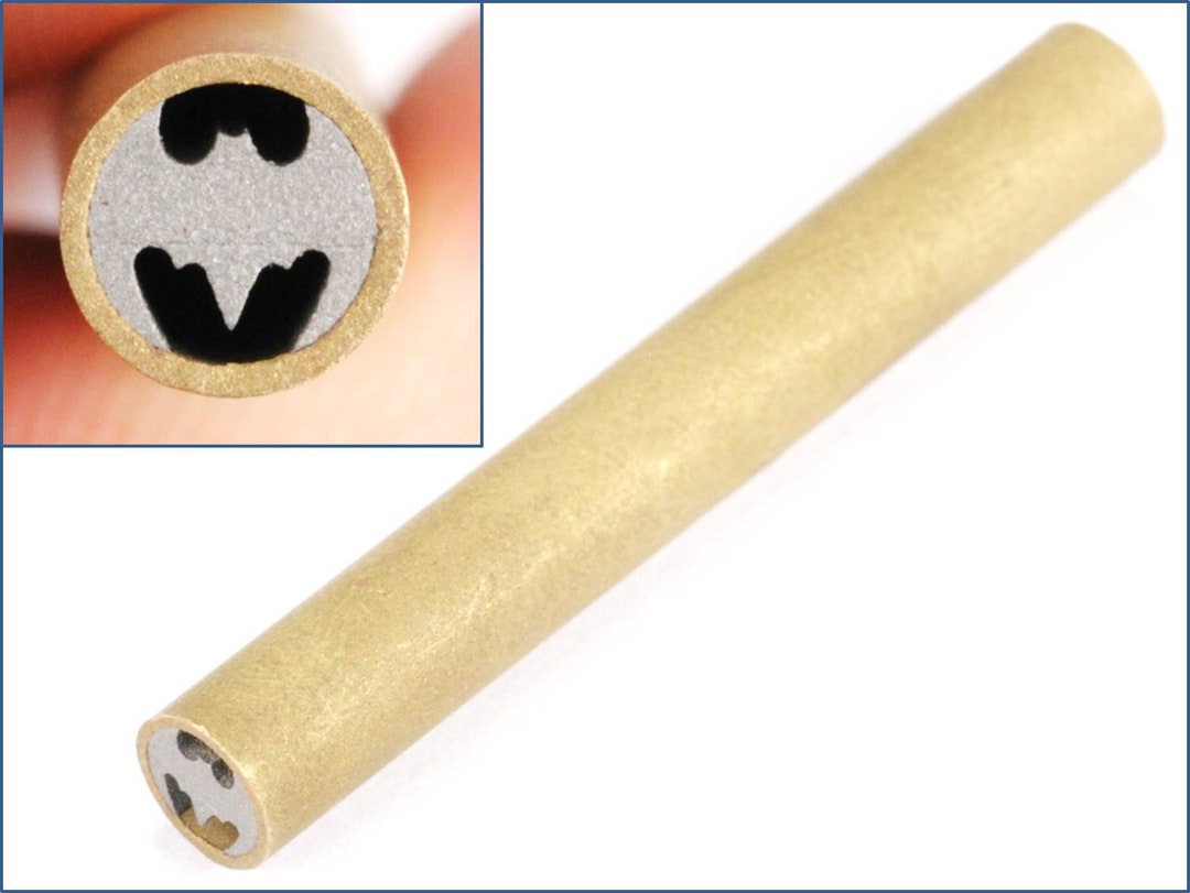 Bat Shaped 6mm X 45mm Mosaic Rivet Knife Handle Rod Screw Solid Brass