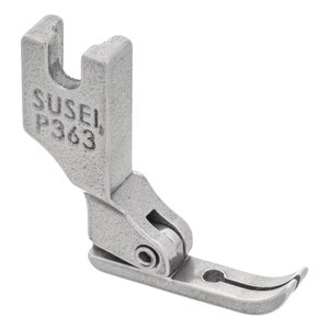 1 Stück Nähfuß P363 Sehr schmaler Reißverschluss Schritt Universal-Nähmaschine Edelstahl Inlandsfüße Kit Saum Ersatzteil Crimpen nähen