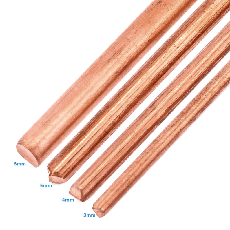10cm Rivet 2pcs 3mm X 10cm Solid Copper Rod Knife Handle Rivet Screw Fastening ...