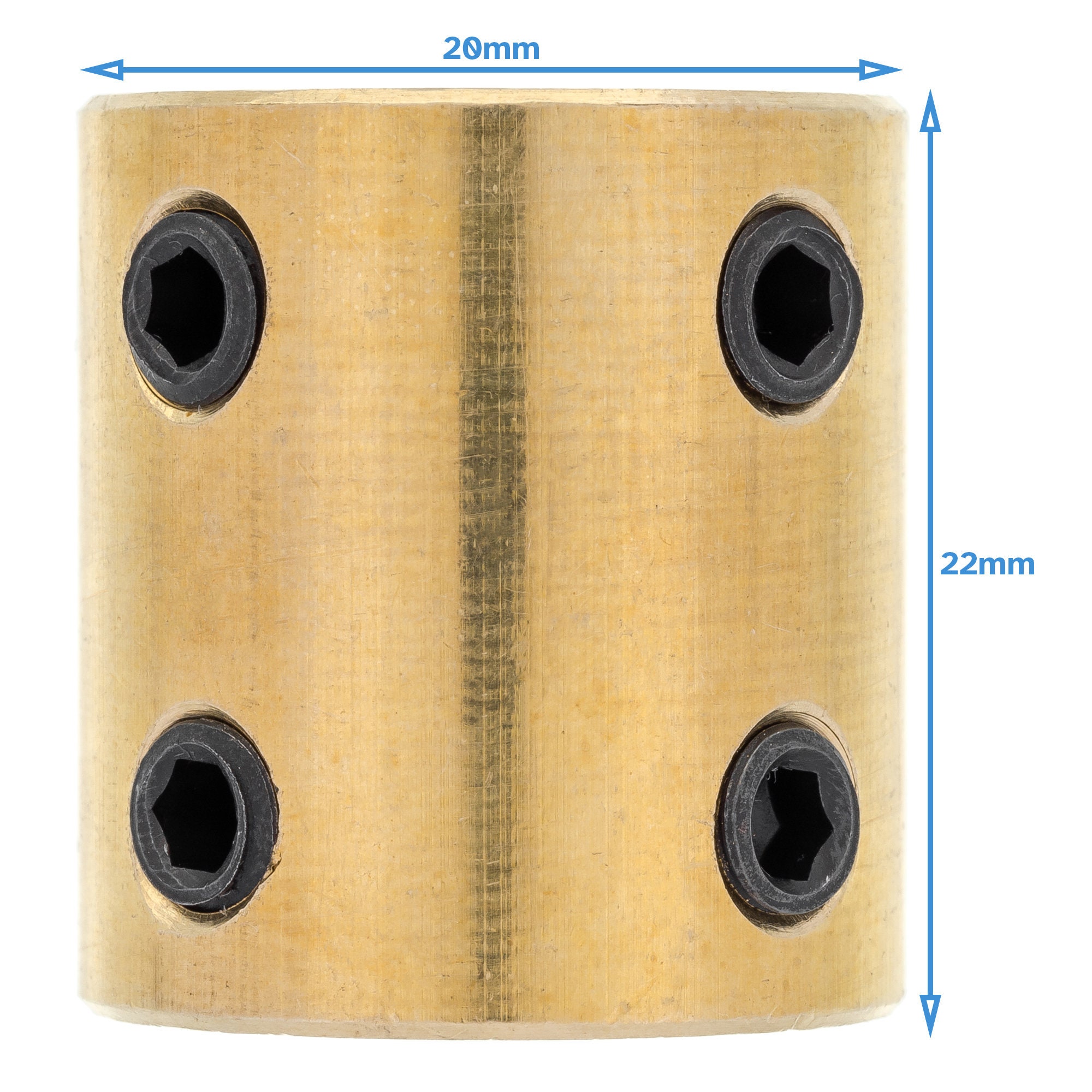 10mm to 12mm Brass Motor Shaft Coupler Drive Connector Adapter ...