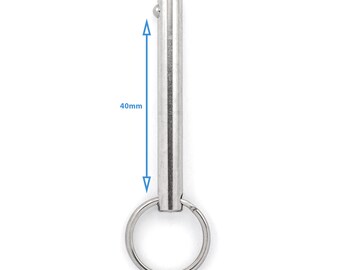 Perno Sgancio Rapido Acciaio Inox 6mm - Con Cordino E Pulsante Per Barche E Meccanica - Foto 9