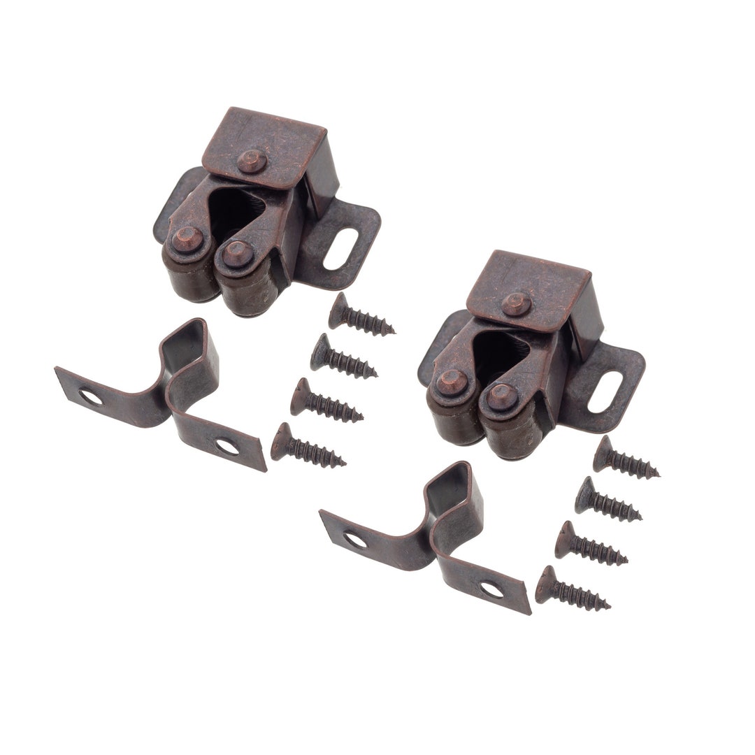 2 Sets Brown Door Double Roller Catch Stopper With Etsy
