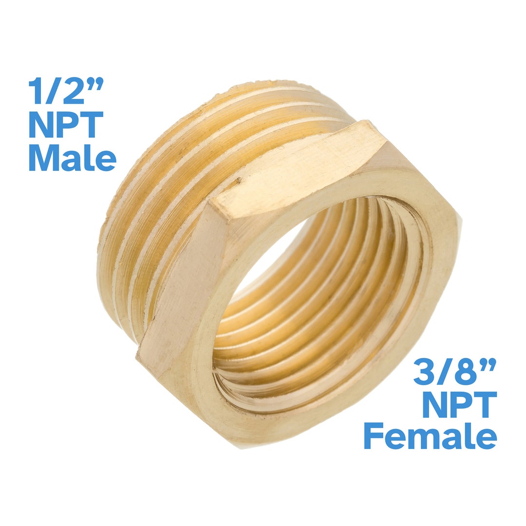 Prolunga Ridotta Femmina/maschio 1/2" X 3/8" Ottone Giallo - Foto 10