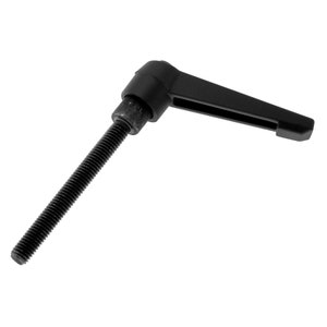 Palanca de sujeción de rosca macho M8 de 70mm, aleación de Metal negro, Zinc, mango de agarre de 56mm, tornillo hexagonal, perno de bloqueo roscado externo, herramienta de fijación ajustable