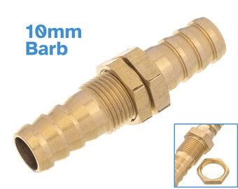 Messing Schott Barbed Fitting 10 mm Barb Schlauch Gerades Rohr Mit Sechskantmutter-Anschluss Gelenk Wasser Gas Flüssigkeit Luft Öl Konverter Adapter Rohr