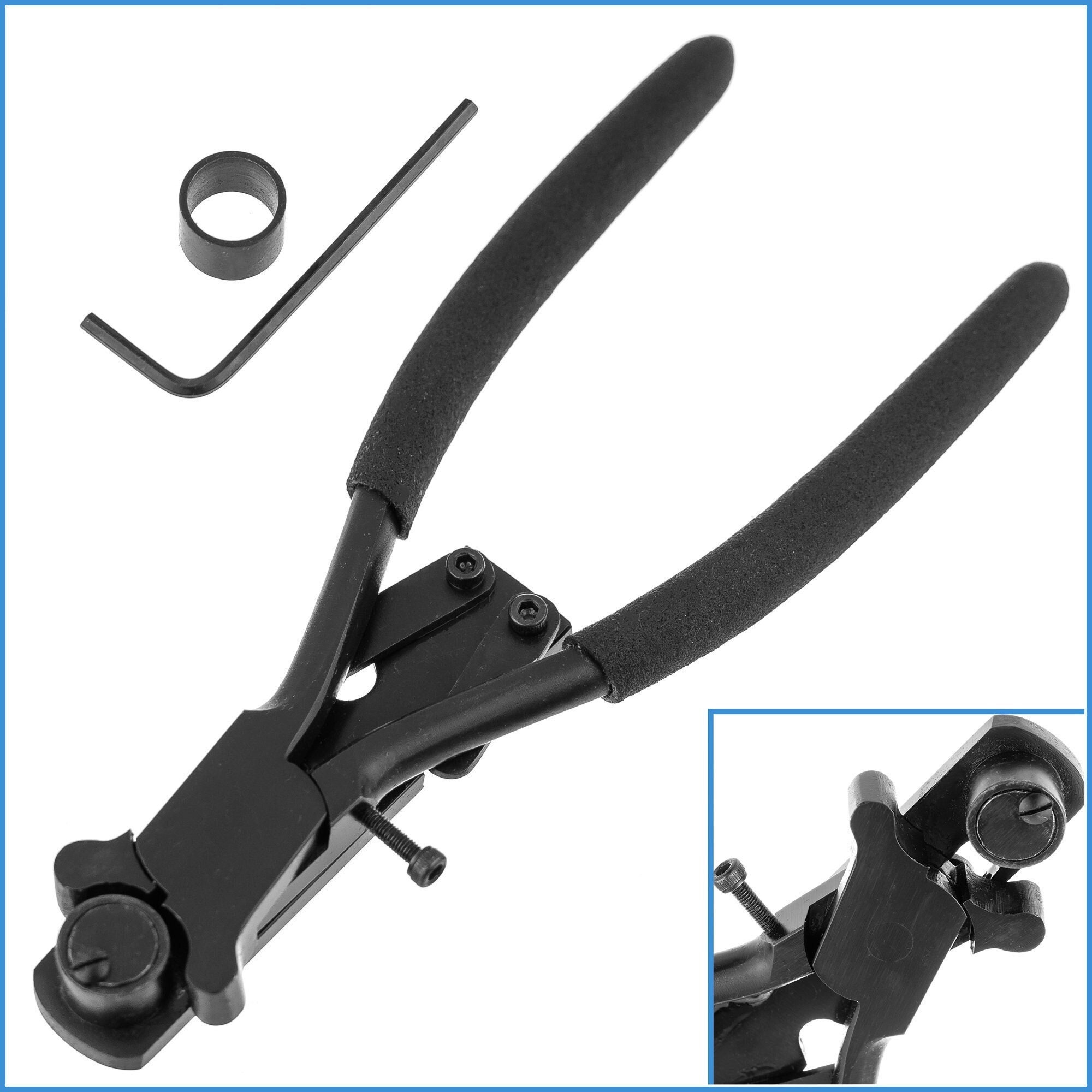 5.9 Flat Nose Pliers With Extra Nylon Jaws Jewelry Making Non-marring Metal  Wire Forming Tool 