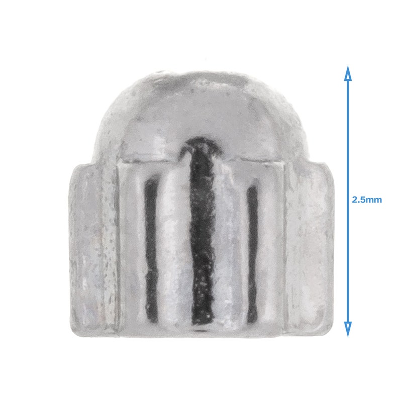 10pcs 2.5mm X 1.2mm Acorn Nut for Screw Bolt M1.4 Thread Etsy