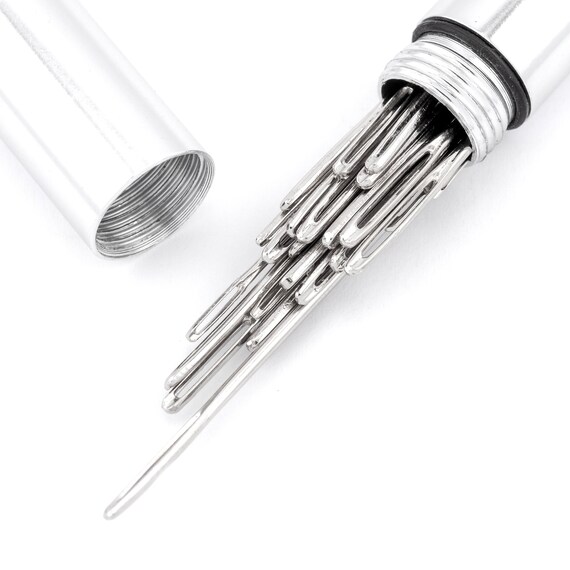 Set Of Stainless Steel Sewing Needles & Large Eye Hand Sewing Needles Cross  Stitch Tool Kit