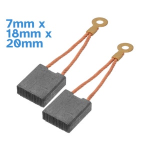 2pcs 20mm x 18mm x 7mm Carbon Motor Brush Copper Wire Electric Electrical Electronic Power Brushes Metal Circle Spare Part DC Rotary Tool