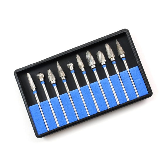 10pcs High Speed Steel Wood Carving Drill Bit Set Rotary File Handmade DIY Engrave Tool For Woodworking Metal Polishing - View #7