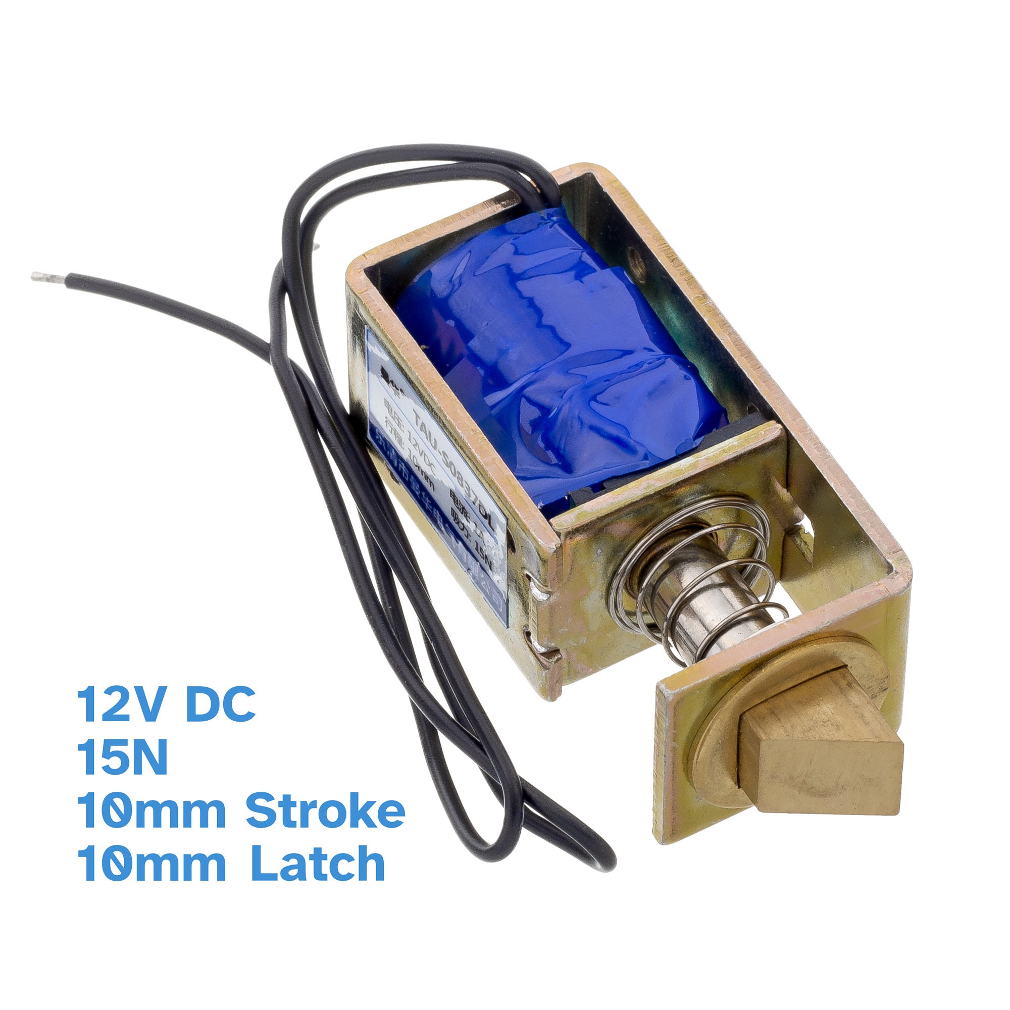 Rundes Elektroschloss 12V Solenoid Latch verschlossen, wenn eingeschaltet  Elektronischer Schließer Elektromagnet Freigabe Schranktür Sicherer  Verschlussschalter - .de