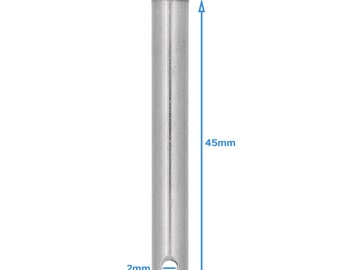 Sourcingmap 304 Stainless Steel Flat Head Round Clevis Pins Fastener M5x60mm 5pcs