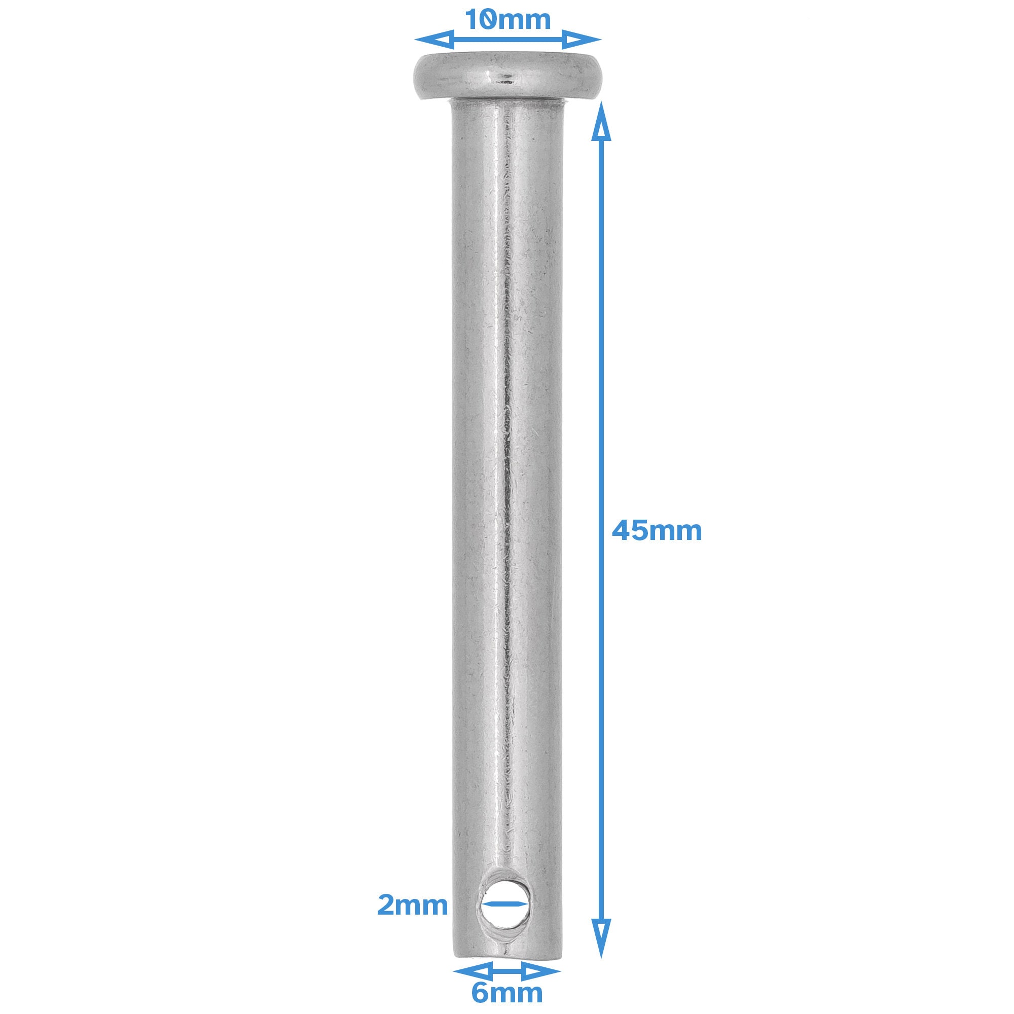 10 Spille A Forcella In Acciaio Inox 304 - M6 X 25mm, Per Collegamenti Meccanici E Fissaggi