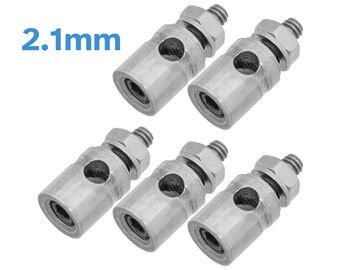 5 stücke 2,1mm Gestänge Stecker Edelstahl Stopper Motor Welle Linkage Gelenk Koppler Stick Adapter Für fernbedinge Boot Auto Kupplung Ersetzen Teil