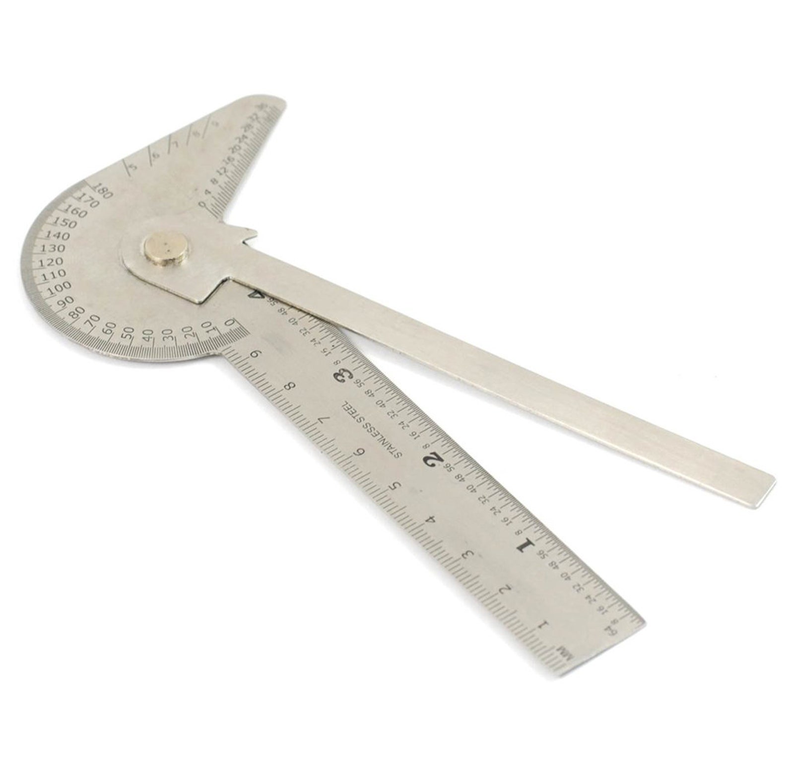 6 in 1 Multifunction Gauge Bevel Protractor Centre Finder Square Circle ...