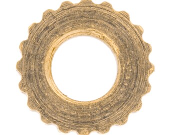 thumbnail image 2 of 100 Pack M3x6mm Threaded Round Knurl Insert Nuts - Brass Tone, Brass Material 2 of 3