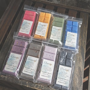 Intention Wax Melts: Love, Inspire, Prosper, Calm, Divine, Ground, Cleanse, Protect - Aromatherapy Magic