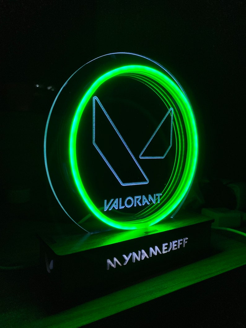 Valorant Night Lamp / Valorant Gift /room Decor / Gamer Room Decor