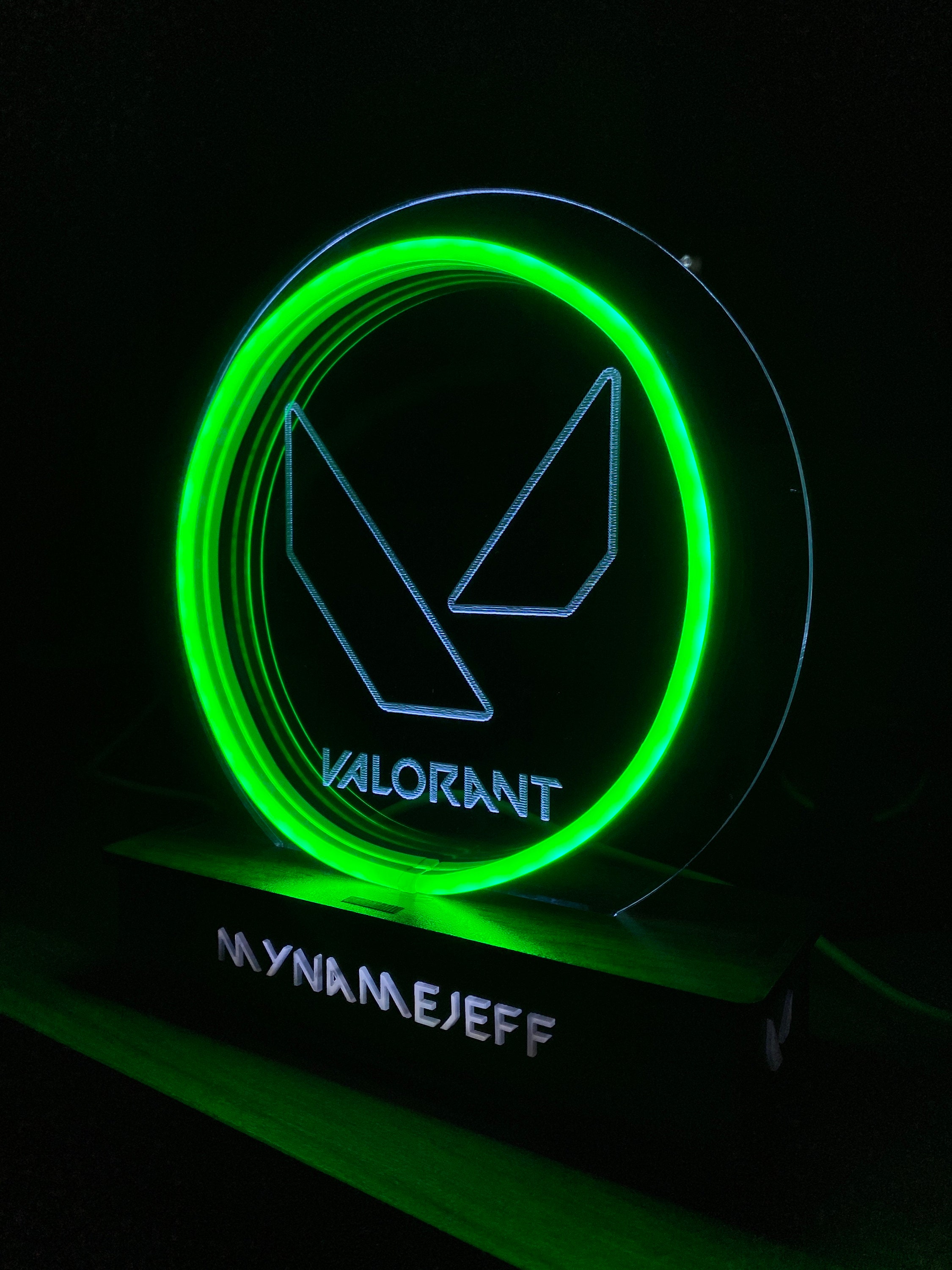 Valorant Night Lamp / Valorant Gift /room Decor / Gamer Room Decor