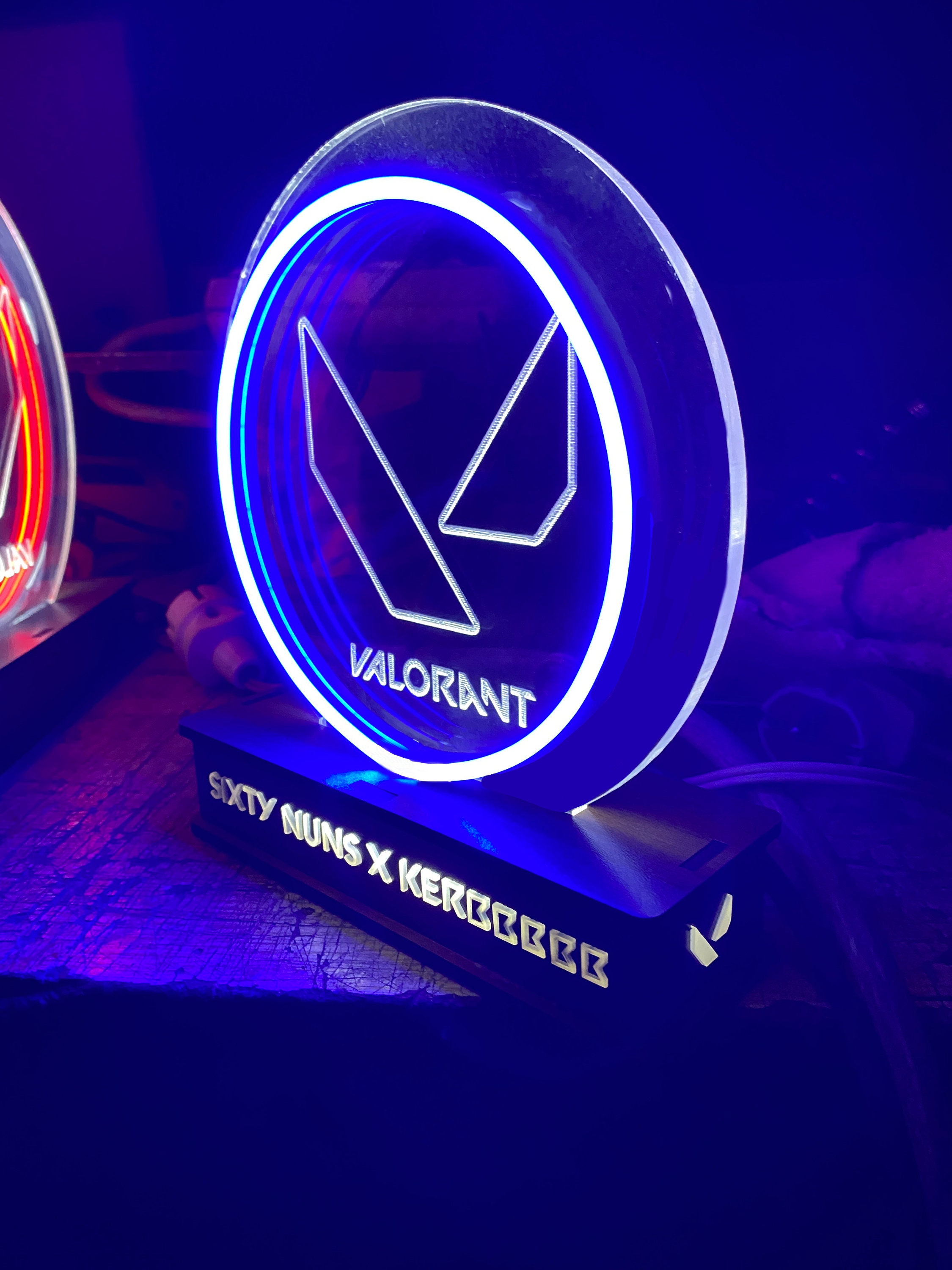 Valorant Night Lamp / Valorant Gift /room Decor / Gamer Room Decor