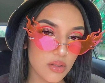 Pink hotsell flame glasses
