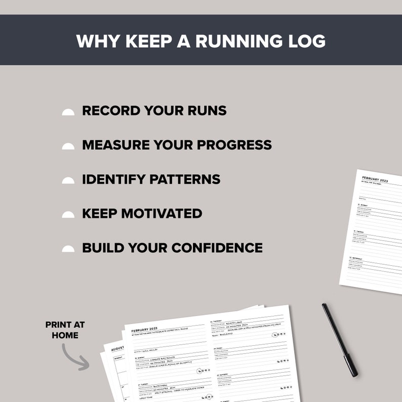 2023 Running Journal Dated Training Planner and Tracker 52 - Etsy