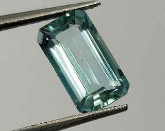 Natural Aquamarine Gemstone, Octagon Cut, Sky Blue, Jewelry Making