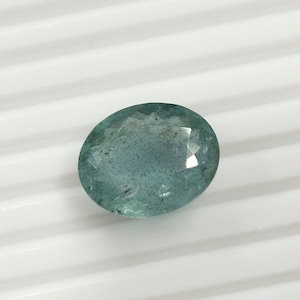 22.25mm X 18mm X 9.40mm Natural Moss Aquamarine Faceted Oval Cut Gemstone, Faceted Loose gemstone, Rarely Find !!!!!
