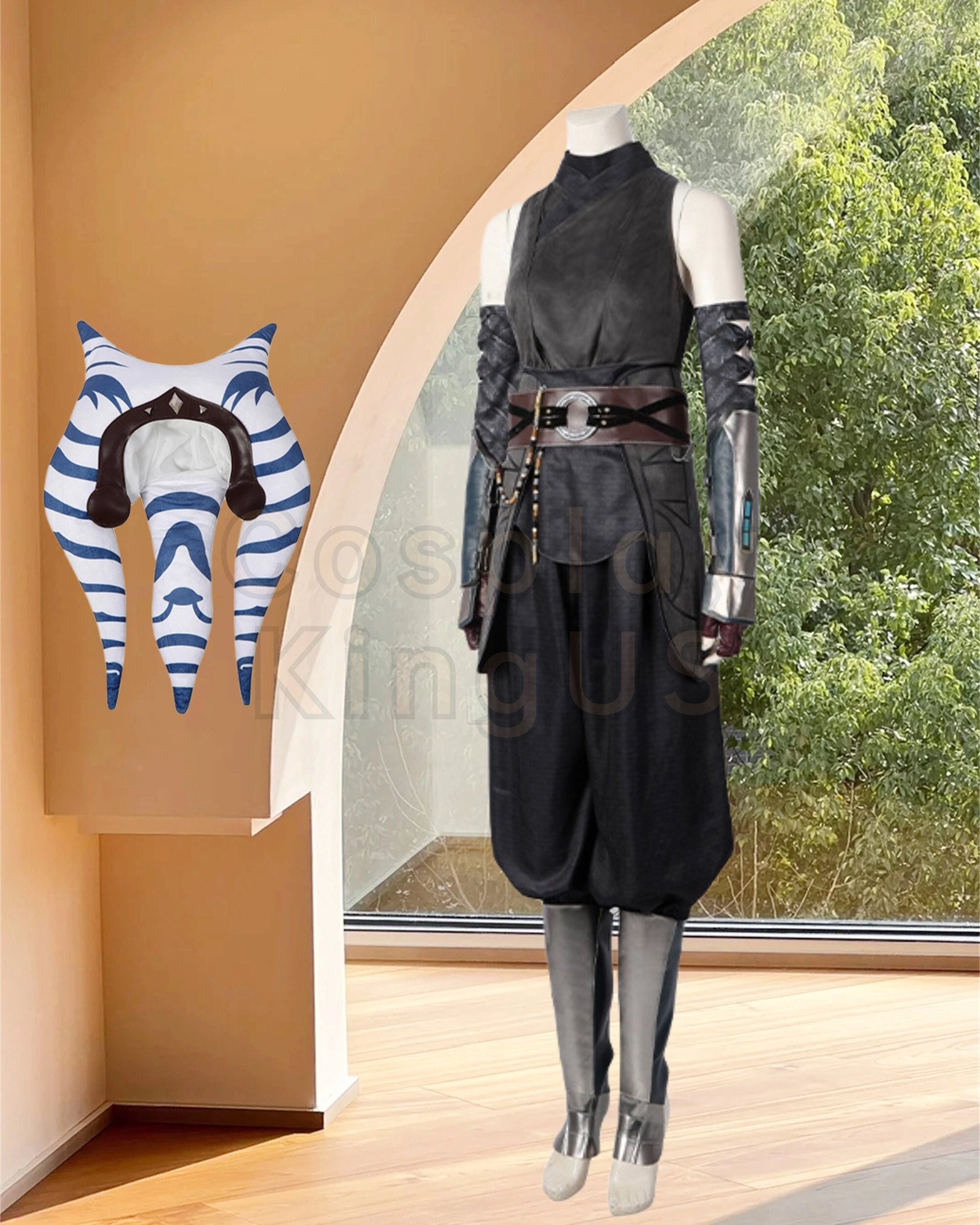 Ahsoka Cosplay Costume Cape the Mandalorian Ahsoka Tano Full Set