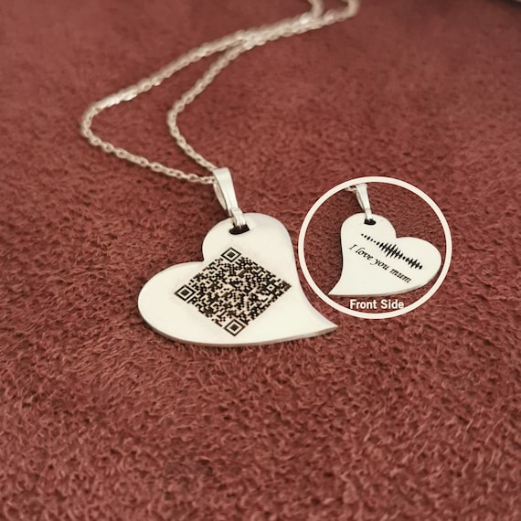 Buy Valentine's Day Gift,qr Cod Necklace,stainless Steel Necklace,personalized  Gift,anniversary Gift,birthday Gift,men Gift Ideas,different Gift Online in  India - Etsy