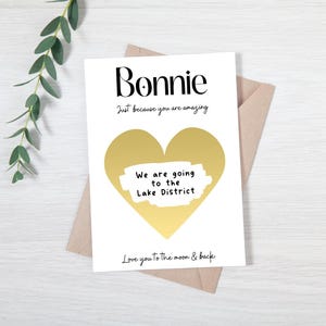 Carte à gratter surprise, faire-part amusant et unique, parfaite pour les fêtes, les anniversaires, les occasions spéciales, les surprises