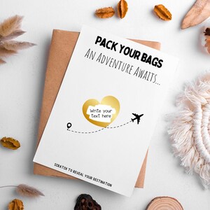 Nous allons découvrir une destination de vacances à gratter, un cadeau de vacances surprise, un cadeau de vacances à l'étranger pour lui, un cadeau surprise pour une maman ou un papa