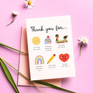 Carte de remerciement pour le professeur d'un étudiant, cadeaux de classe, souvenir pour professeur, cadeau personnalisé de professeur d'étudiants, cadeaux de fin d'année