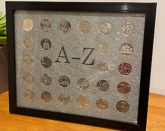 10p A to Z Alphabet Coin Display Frame 2018 2019 For Full Set No Coins Included