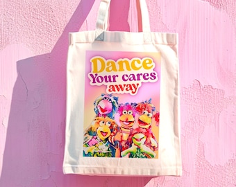 Fraggle Rock Tote Bag: 1980s Retro TV Show, Nostalgic Gift