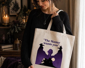 Salems Lot movie tote bag, 80s horror movie book bag, Stephen King book tote, student gift, Horror Gothic bag, Vampire gift,  Horror fan