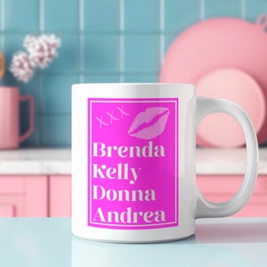 Beverly hills 90210 mug, Born in the 90s gift, Shannen Doherty cup, Brenda Walsh, Nineties coffee mug, Teen Tv show, Luke Perry, 90s girl