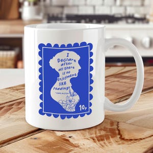 Jane Austen Quote Coffee Mug: Book Lover Gift, Classic Literature
