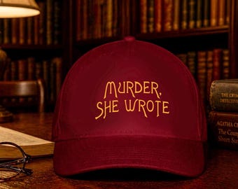 Murder she wrote baseball cap, Jessica Fletcher cap for detectives gift for police officer 80s nostalgia tv show