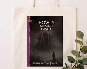 Howl’s Moving Castle Tote Bag | Diana Wynne Jones | Book Lover Gift | Fantasy Reader Tote | Ghibli Fan Merch | Anime tote