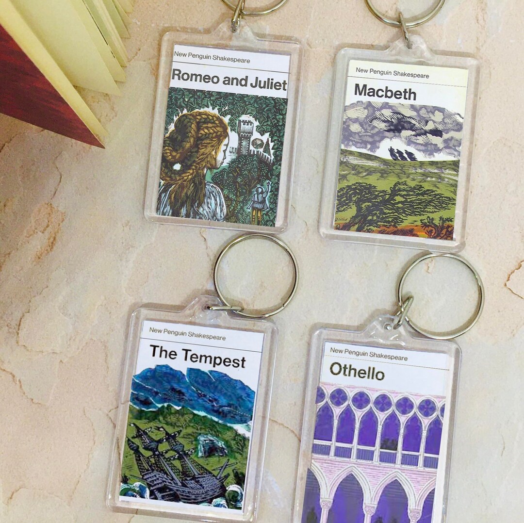 Book Keyring Shakespeare Book Keyring Set: Miniature Book Lover Gift - Etsy