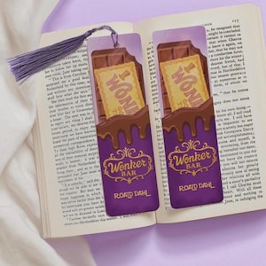 Bladwijzer Wonker-chocoladereep, Roald Dahl-cadeau, gouden ticketbladwijzer, candybar, bladwijzer chocoladedruppel, bladwijzer nieuwigheid, chocoladeliefhebber
